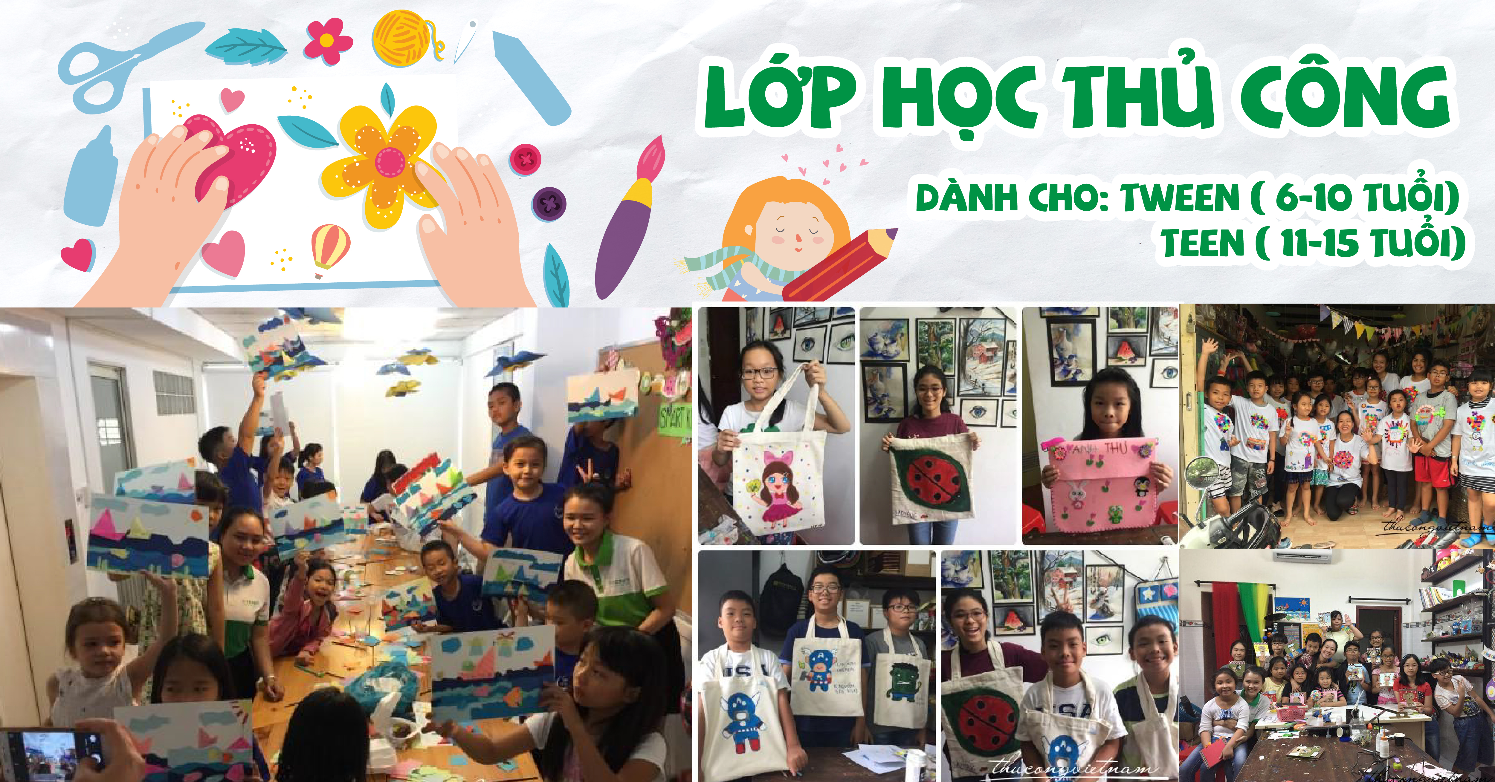 Lớp hoc Bé Khéo Tay hè 2020